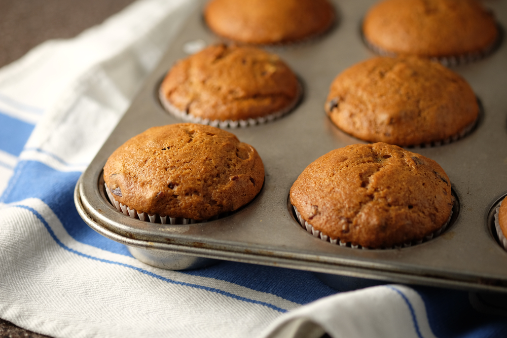 Moliūginiai keksiukai skardoje